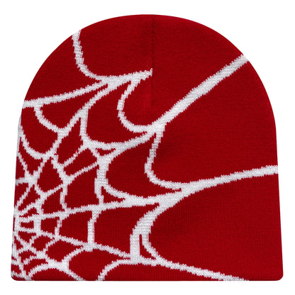 Four Seasons Men's And Women's Universal Y2K Knit Hat Spider Web Riding Outdoor Sports Fashion Hat
