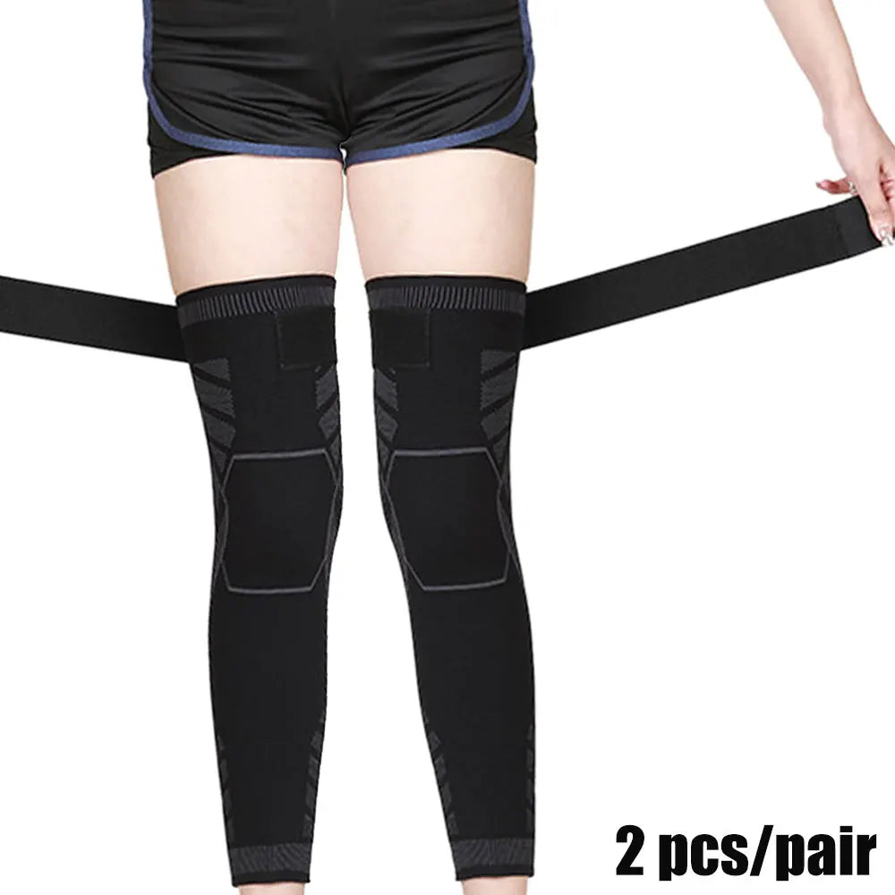 Full Leg Compression Sleeve with Knee Support for Sports & Training