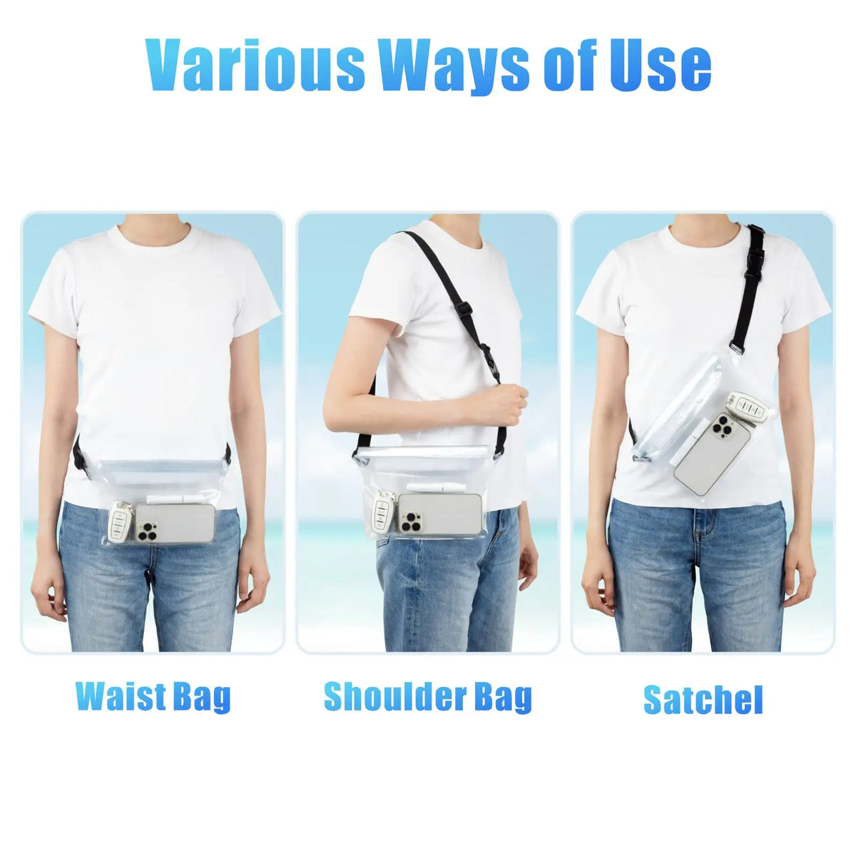 Waterproof Phone Pouch with Adjustable Waist Strap