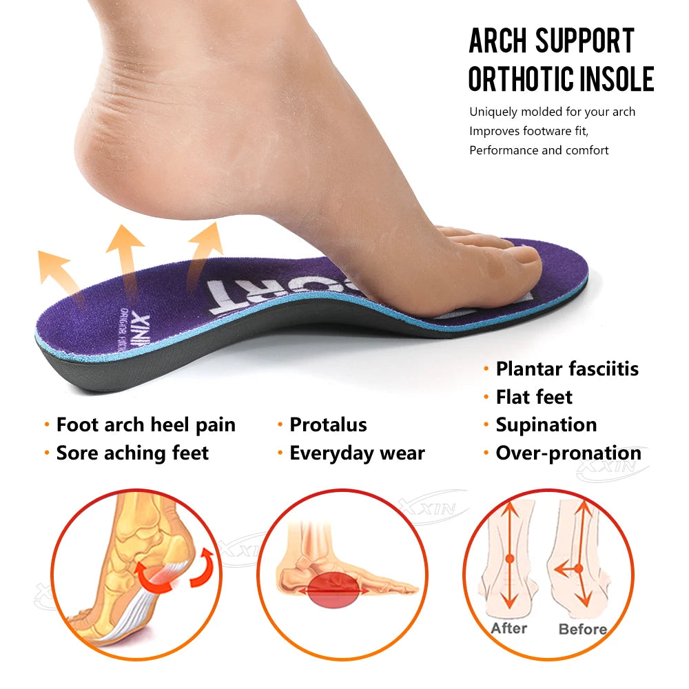 Arch Support Insoles – EVA Shoe Inserts for Men & Women