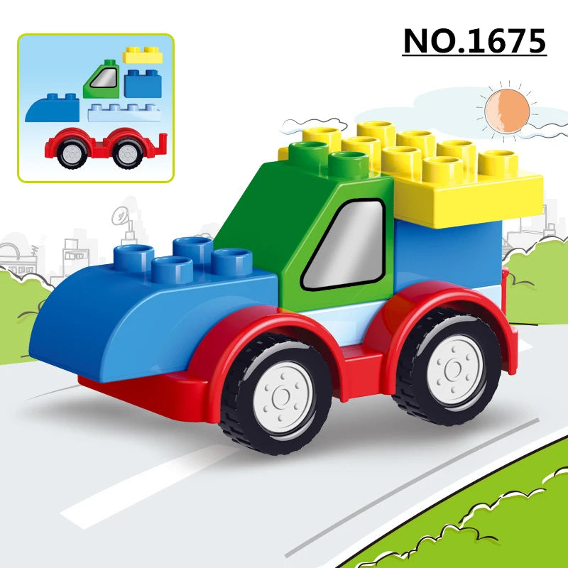 Train Building Blocks Set – Railway Track Model Construction Toy