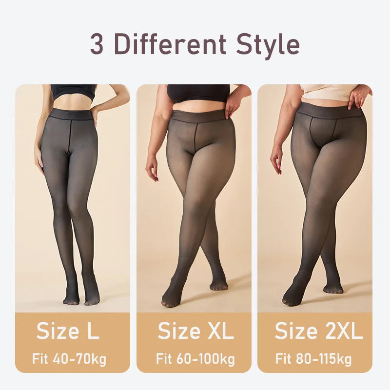 Women’s Thermal Tights – Warm Winter High Waist Pantyhose