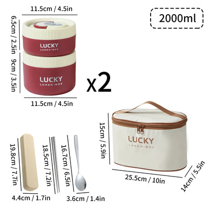Insulated Stainless Steel Bento Box