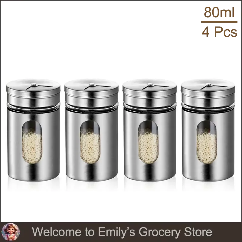 Spice Shaker | Stainless Steel Salt & Pepper Jar