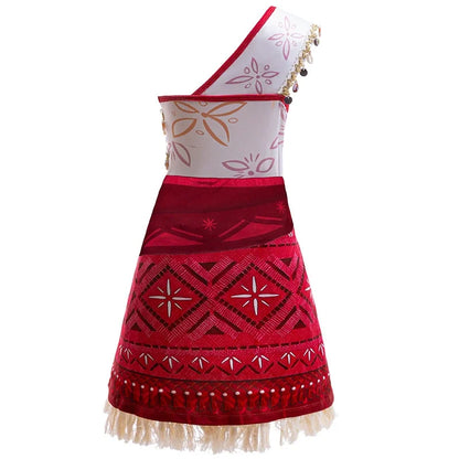 New Movie Girl Dress 2026 Halloween Party Ocean Adventure Costume Princess Clothes Children Vaiana Outfit Dress