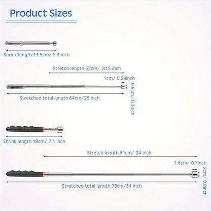 Telescopic Magnetic Pickup Tool for Hard-to-Reach Areas