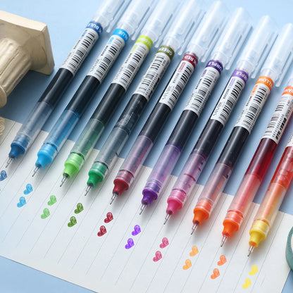 Gel Pens 10-Pack – 0.5mm Color Pens for Writing, Notes & Drawing