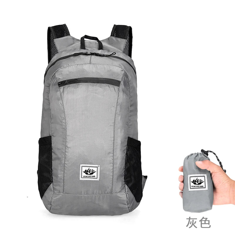 Foldable Hiking Backpack 20L Lightweight Waterproof Travel Bag