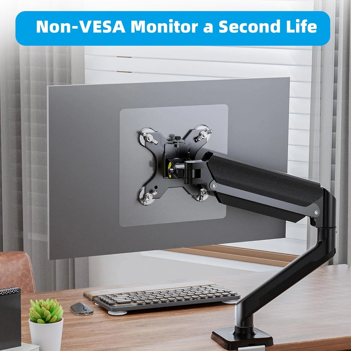 Wall Mounted Monitor Holder – Acrylic Stand for 17–32 Inch Screens