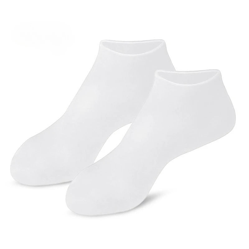 Moisturizing Foot Socks for Dry & Cracked Feet Silicone Heel Care