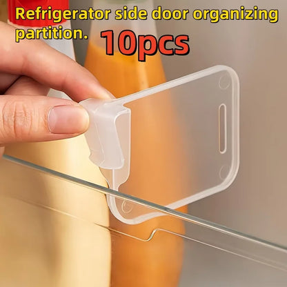 Refrigerator Shelf Divider Clips – Adjustable Fridge Organizer