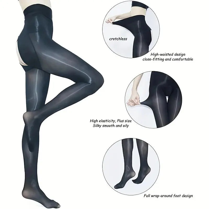 8D Pantyhose for Women – Smooth Sheer High Waist Tights