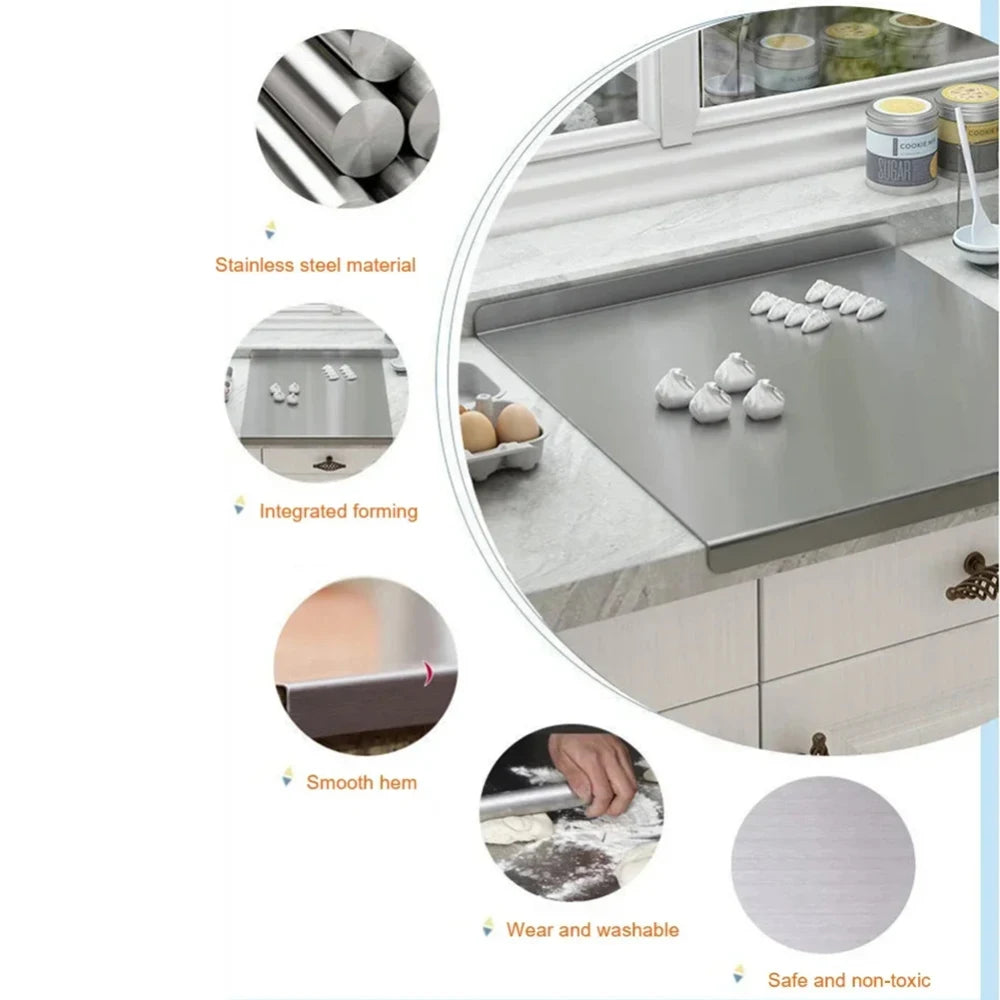Stainless Steel Cutting Board L
