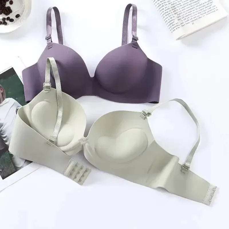 Women’s Wireless Bralette – Seamless Push Up 3/4 Cup Bra