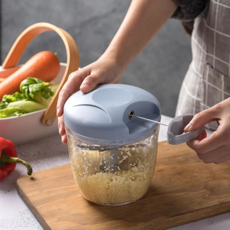 500/900ML Manual Garlic Chopper Garlic Crusher Vegetable Cutter