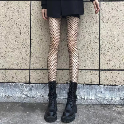 Fishnet Tights – Women’s Black High Waist Mesh Stockings