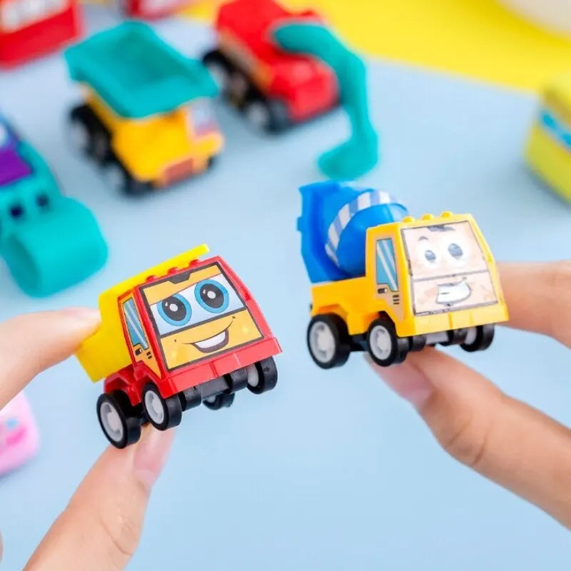 Mini Pull Back Cars – 6-Piece Construction Vehicle Set