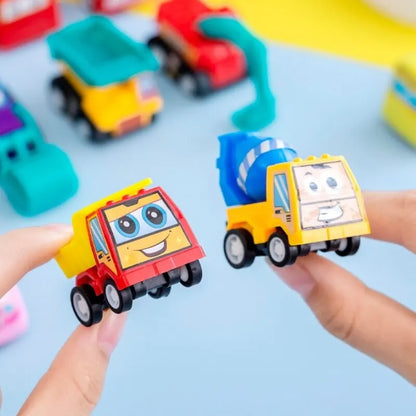 Mini Pull Back Cars – 6-Piece Construction Vehicle Set