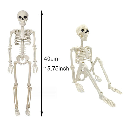 Halloween Decorations Skeleton,Posable Human Shape Skeleton,Halloween Fake Bone Horror Decoration