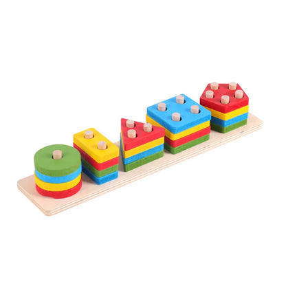 Wooden Shape Matching Toy for Kids