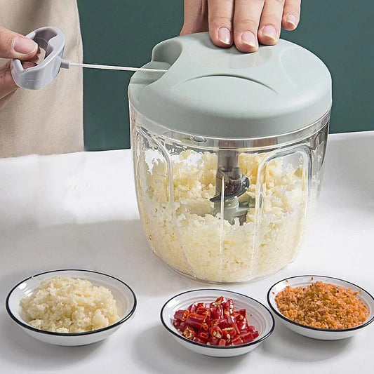 500/900ML Manual Garlic Chopper Garlic Crusher Vegetable Cutter