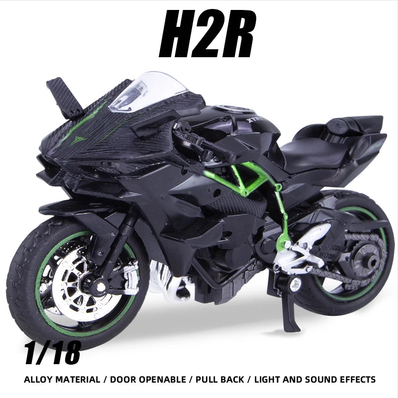 Diecast Motorcycle Model – 1:18 Alloy Racing Bike