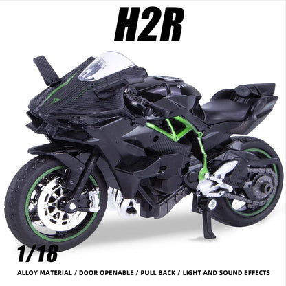 Diecast Motorcycle Model – 1:18 Alloy Racing Bike