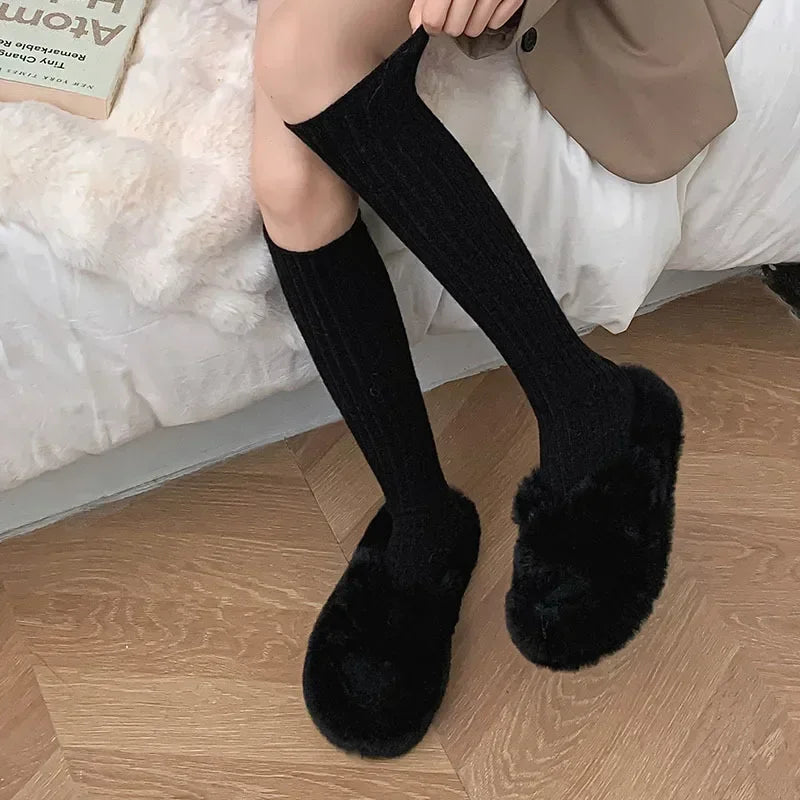 Thermal Knee High Socks for Women – Thick Winter Socks