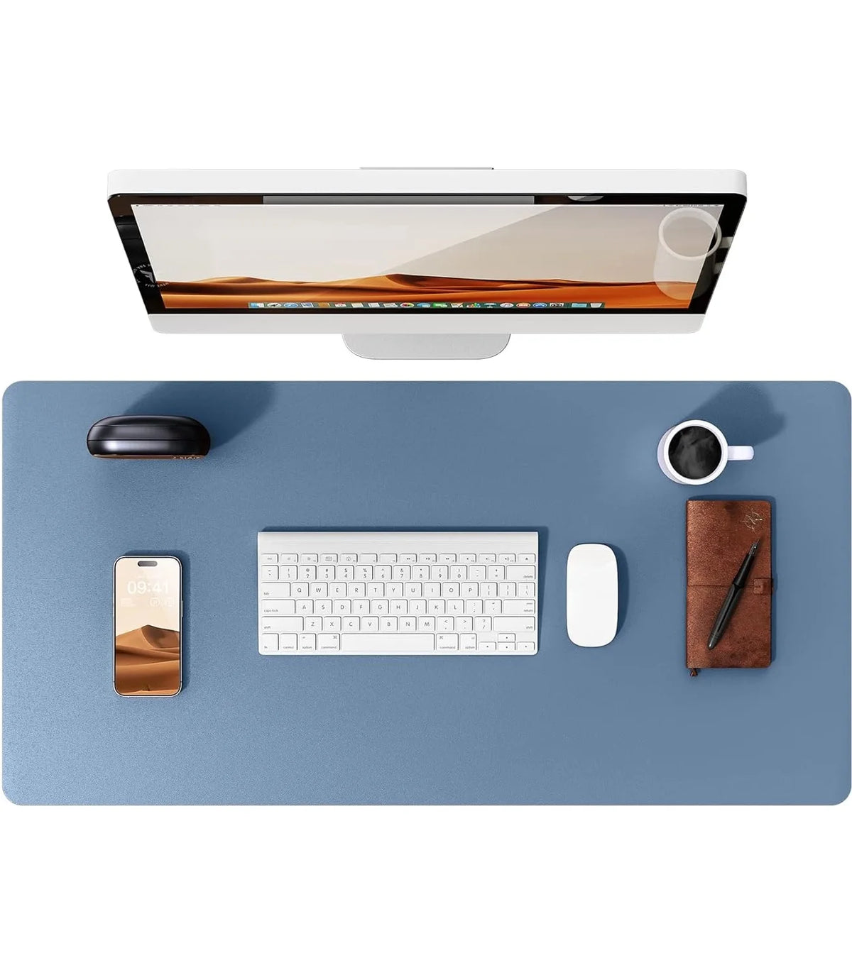 Large Desk Mat – PU Leather Mouse Pad & Desk Protector