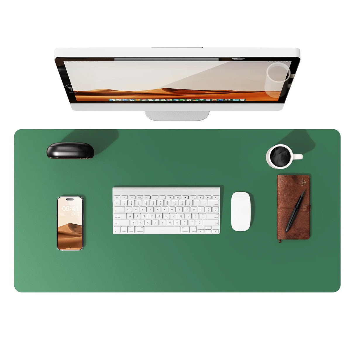 Large Desk Mat – PU Leather Mouse Pad & Desk Protector