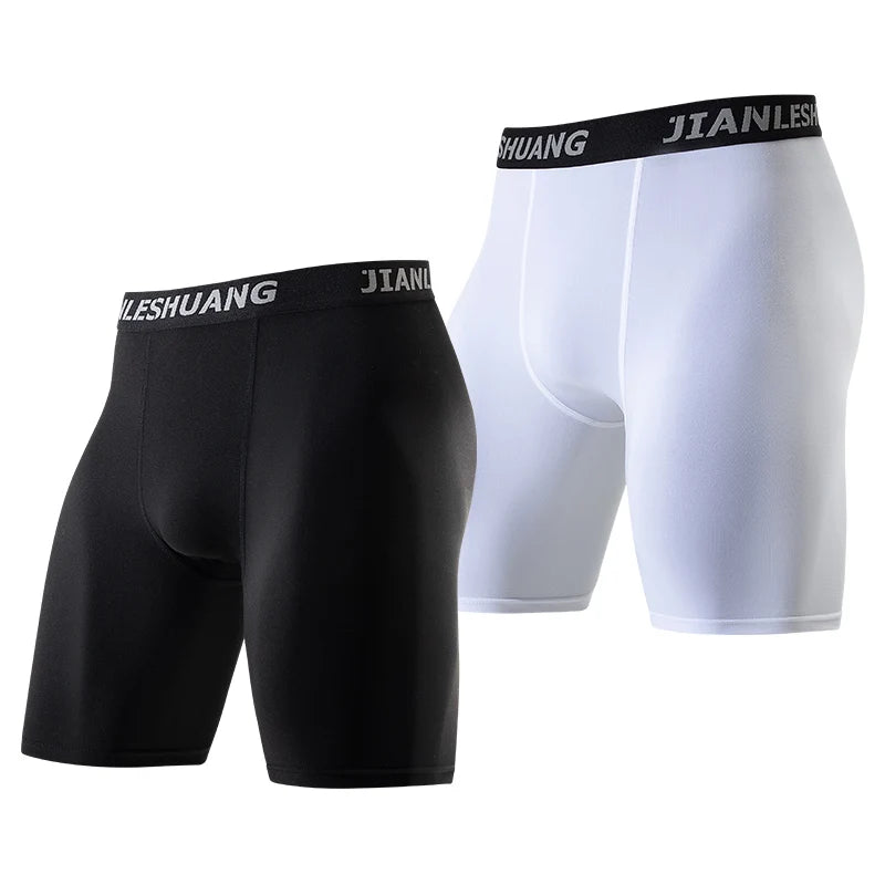 Men’s Cycling Underwear – Black & White Running Boxer Shorts