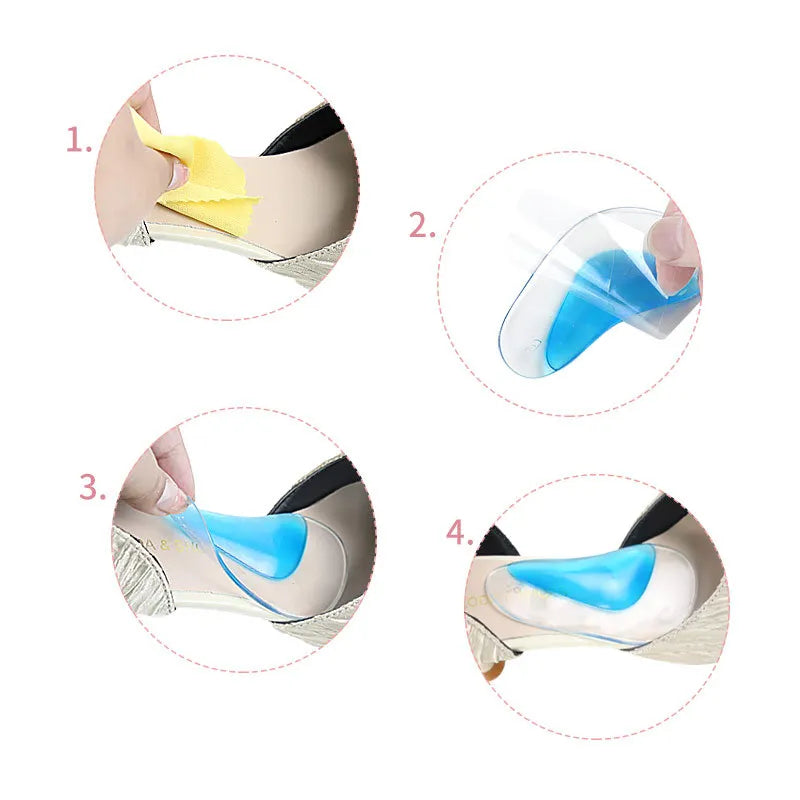 Gel Arch Support Insoles – Anti-Slip Inserts for Women’s Shoes