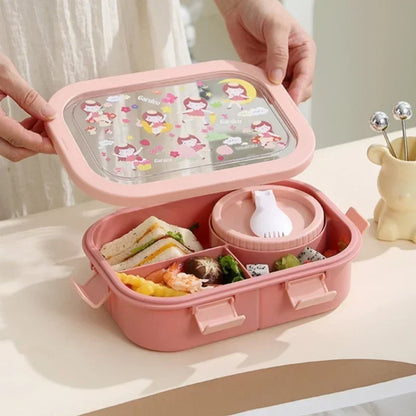 Bento Lunch Box – Leakproof Portable Container with Soup Bowl