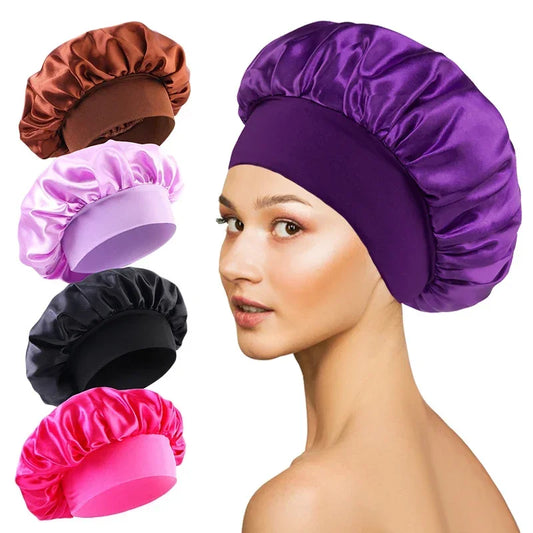 Satin Bonnet for Long Hair Large Silk Sleep Hair Wrap