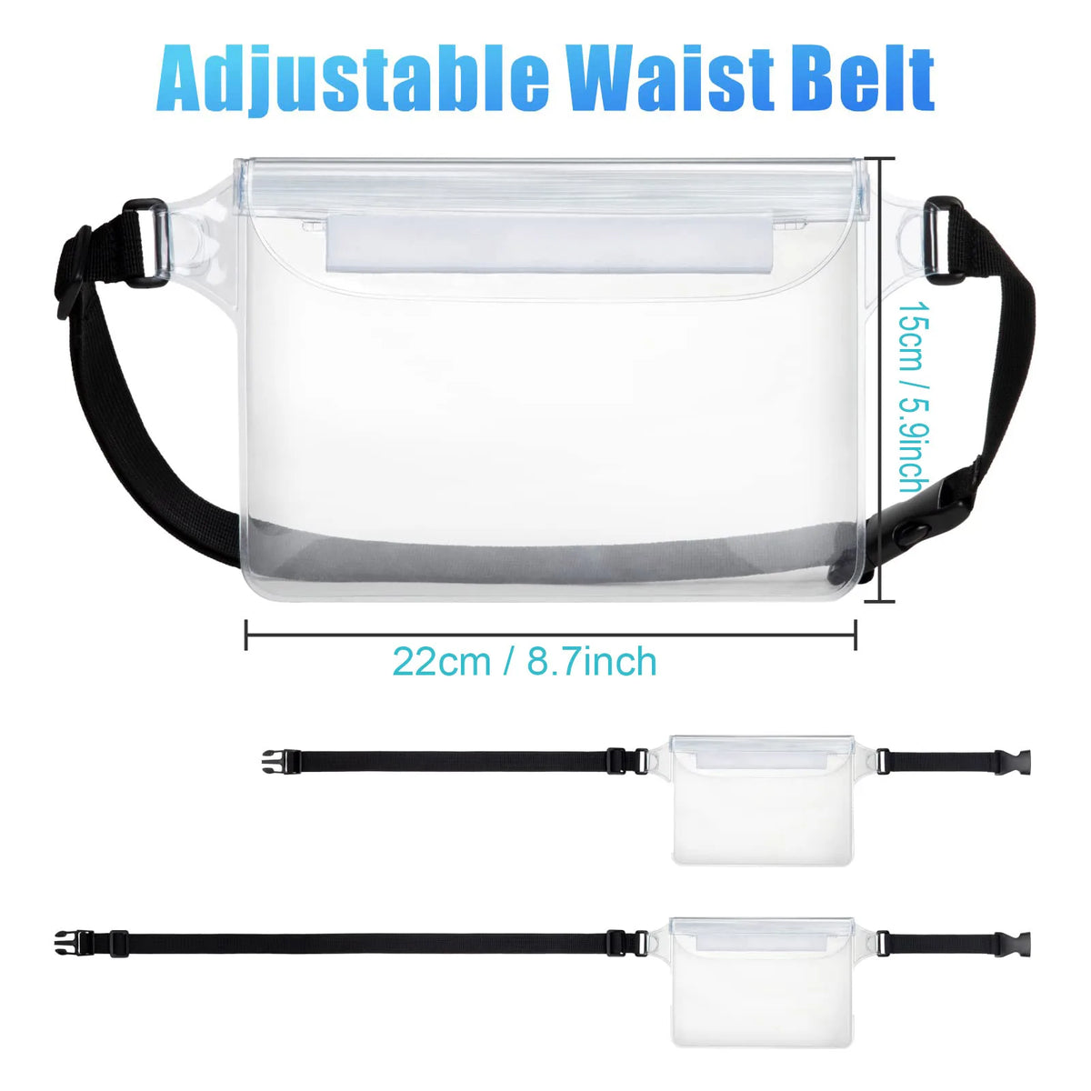 Waterproof Phone Pouch with Adjustable Waist Strap