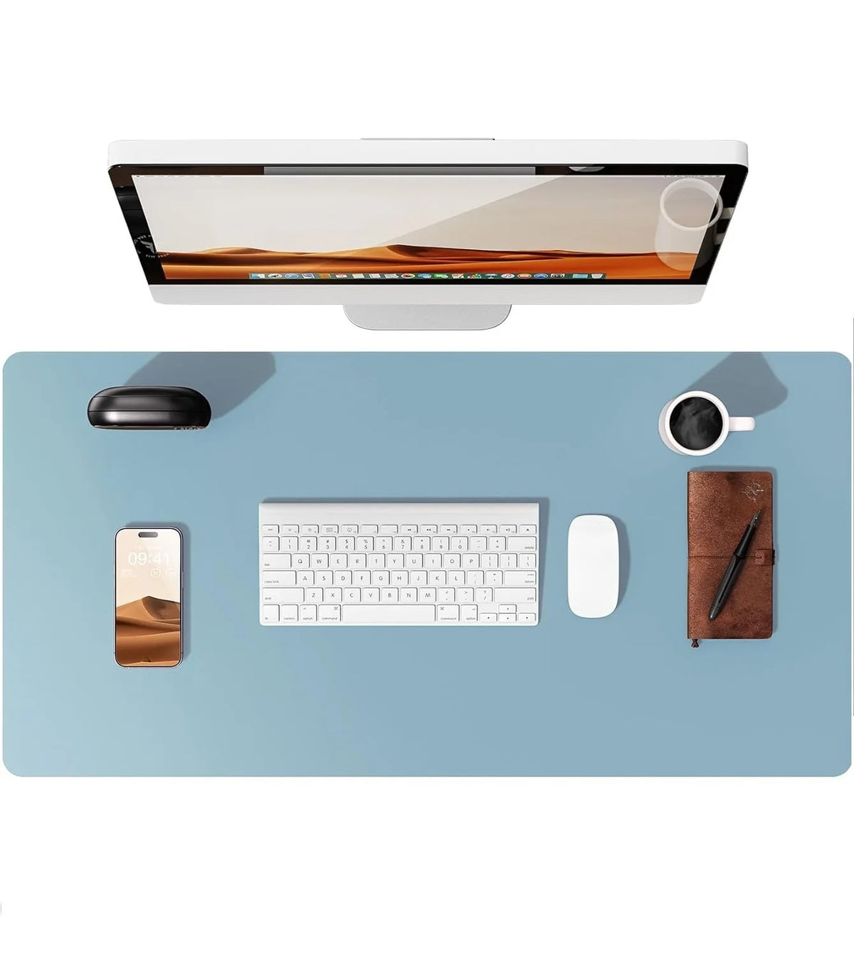 Large Desk Mat – PU Leather Mouse Pad & Desk Protector