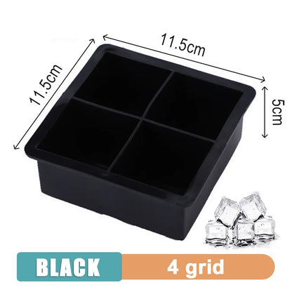 Large Silicone Ice Cube Tray Jumbo Square Ice Mold
