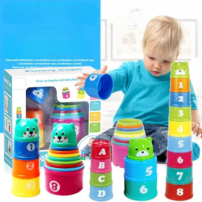Kids Stacking Game – Brain Response Cup Competition Toy