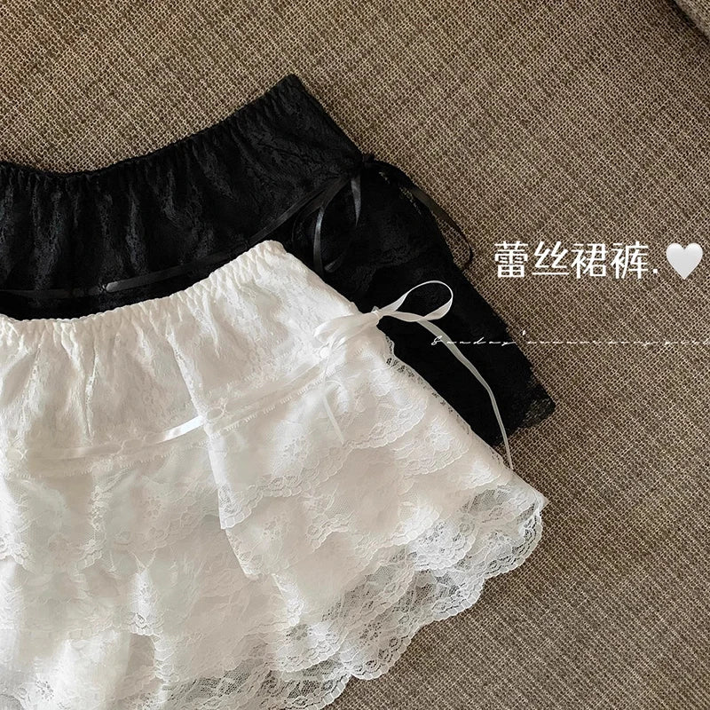 Women’s Lace Shorts – High Waist Summer Casual Shorts