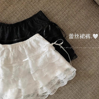 Women’s Lace Shorts – High Waist Summer Casual Shorts