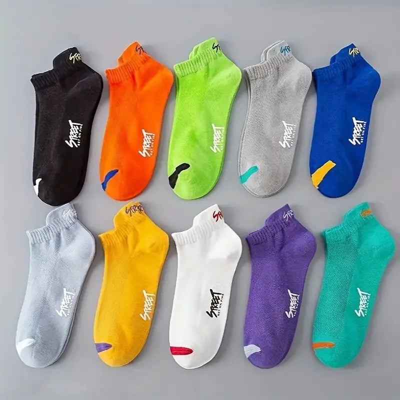 Men's No Show Socks Breathable Ankle Running Sport Socks