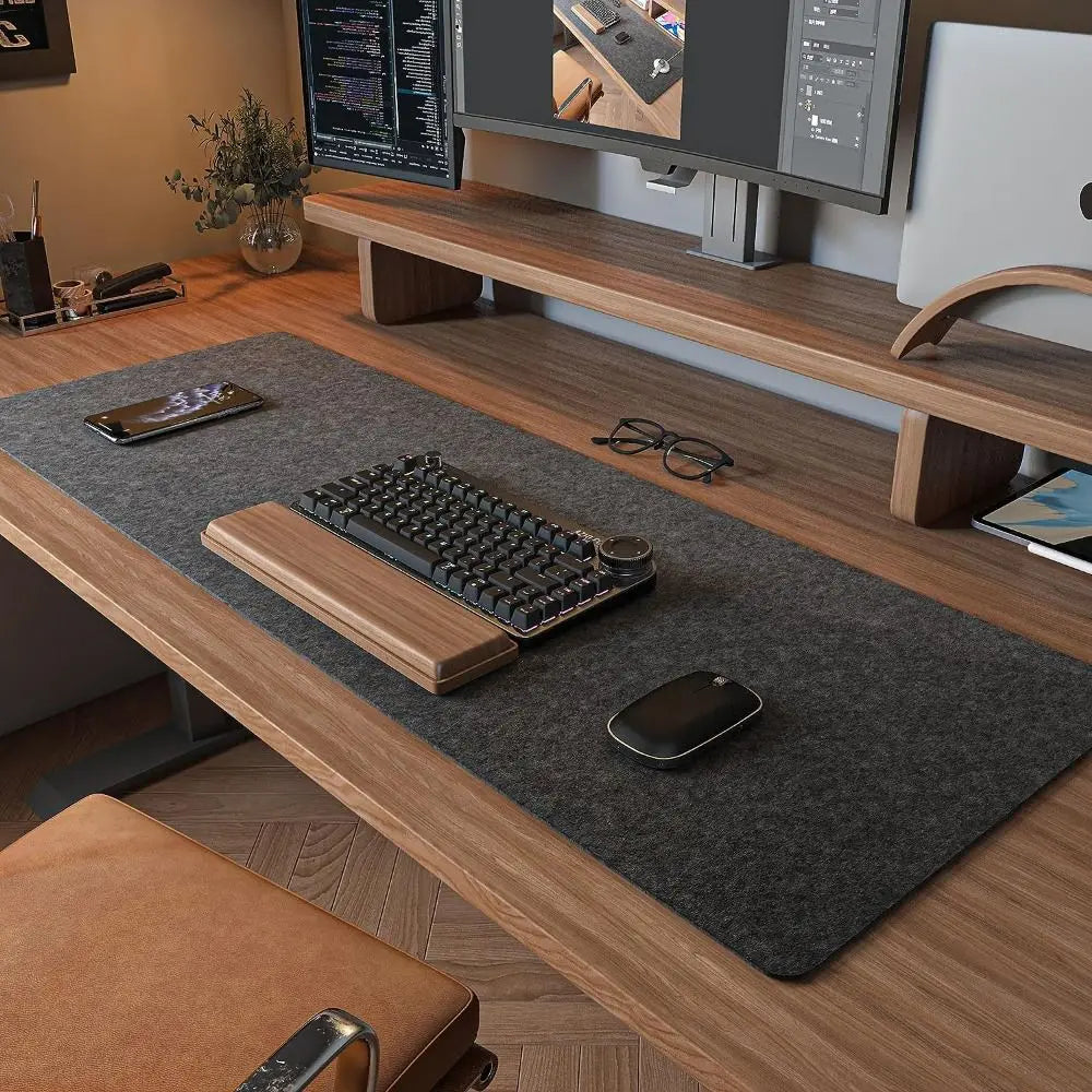 Felt Desk Mat Large Wool Mouse Pad for Keyboard and Mouse
