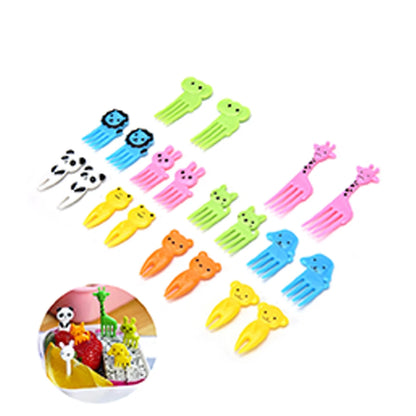 Reusable Fruit Forks Plastic Dessert Picks Small Serving Utensils