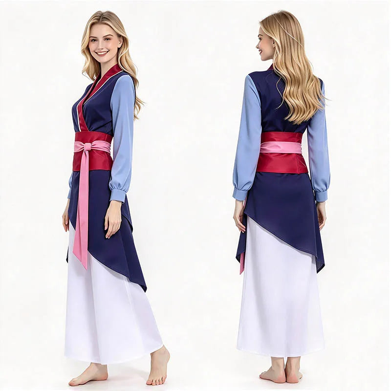 Women Chinese Style Hanfu Costume Set Traditional Outfits Fancy Dress For Halloween Carnival Stage Performance Comic-Con Cosplay