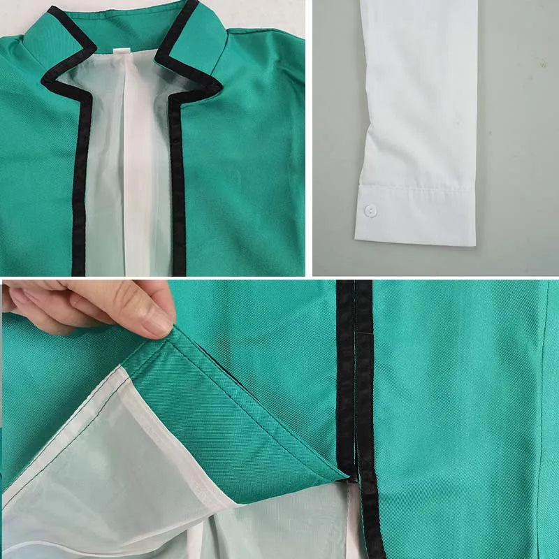 Anime Saimu Kuzuo Cosplay Costume Disaster Life K- Nan Role-playing Props Saiki Kusuo Uniform Top and Pants Saimu Kuzuo Outfits