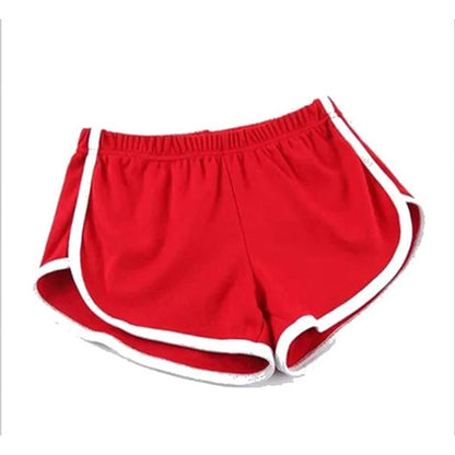 Women’s Sports Shorts – Candy Color Elastic Waist