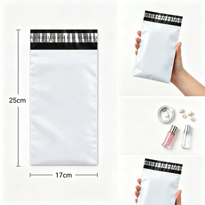 White Poly Mailer Bags – Self-Adhesive Shipping Envelopes 50 Pack