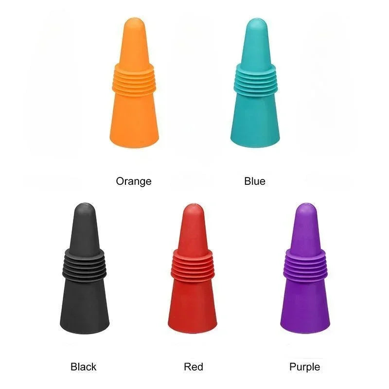 Silicone Bottle Stopper Reusable Wine & Champagne Sealer