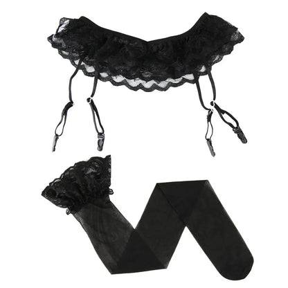 Women's Thigh High Stockings – Lace Top 70cm Long Hosiery