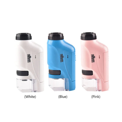 Pocket Microscope for Kids – 60-120X Handheld Science Kit